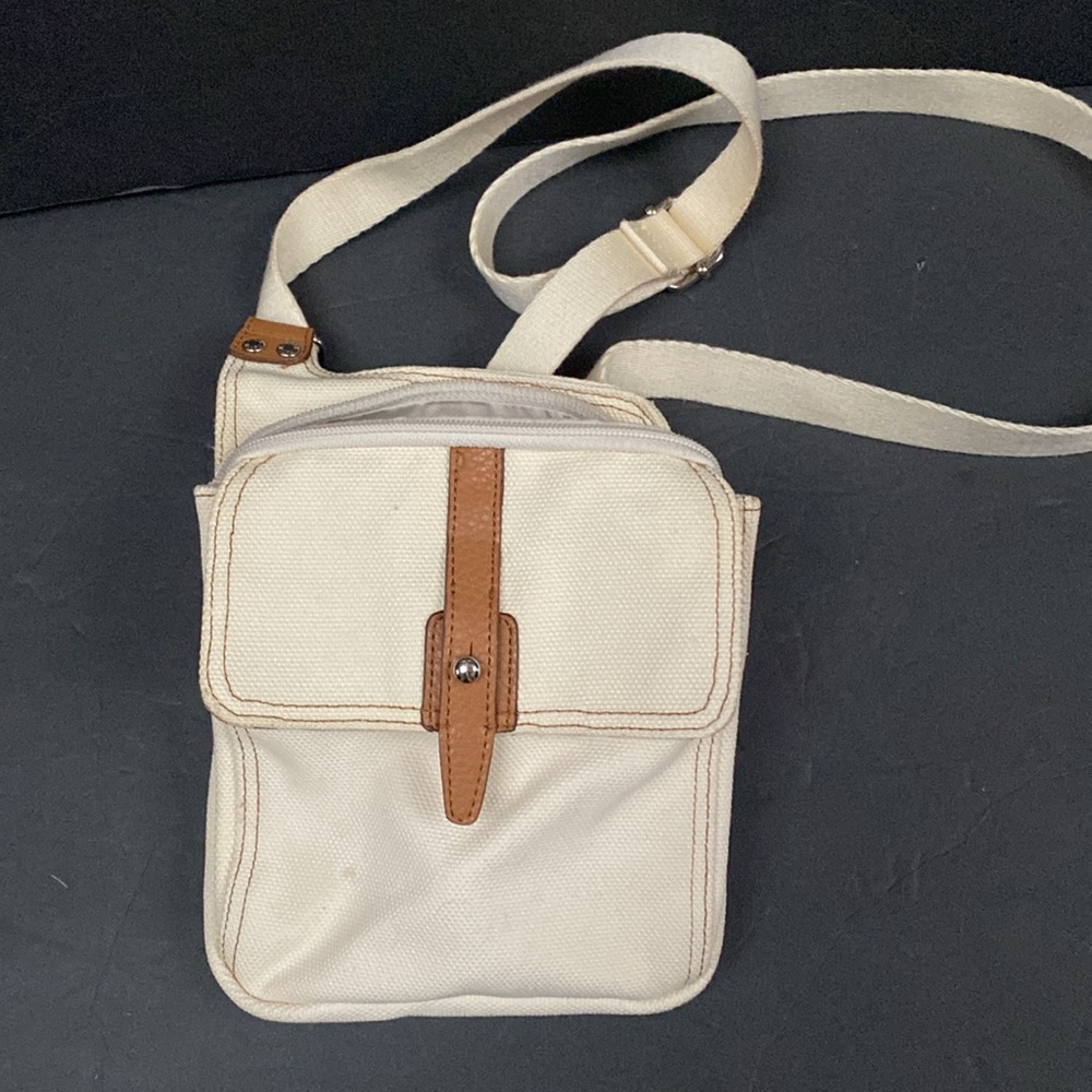 Fossil canvas crossbody purse